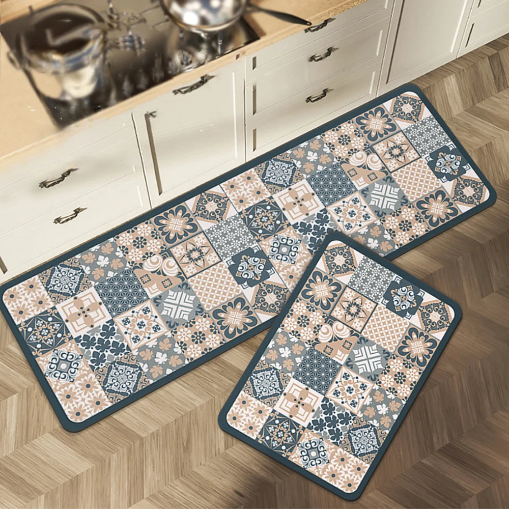 Kitchen Mat Absorbent Printed Kitchen Rugs