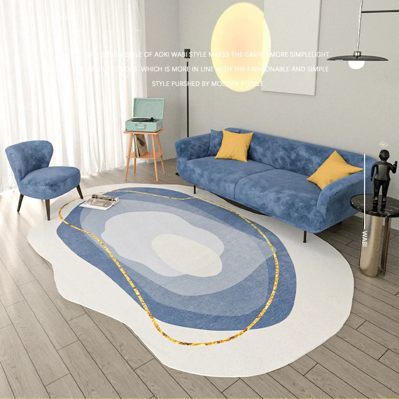 Heterogonal Bedroom Decor Plush Carpet