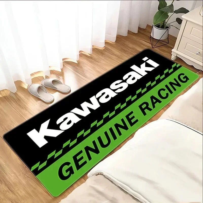 Garage Mat Motorcycle Carpet Racing Cool Moto Display Kawasaki Carpet