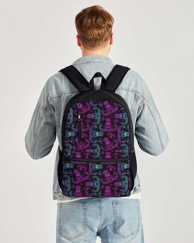 Print On Demand - Duo-Zip Backpack - "EOD BOMBre" (Pink/Purple/Teal)