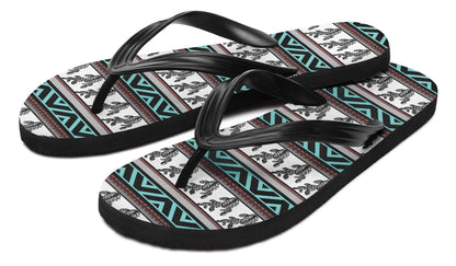 Print On Demand - Flip Flops - "Aztec Prickly Pear"
