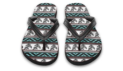 Print On Demand - Flip Flops - "Aztec Prickly Pear"