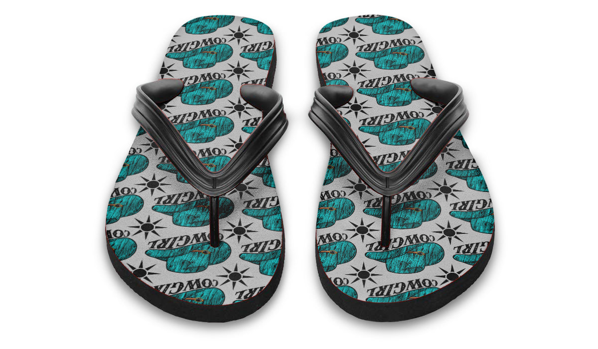 Print On Demand - Flip Flops - "Cowgirl"