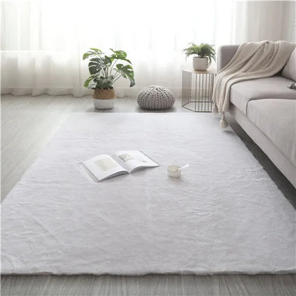 Ultra Soft Faux Rabbit Fur Sheepskin Rug