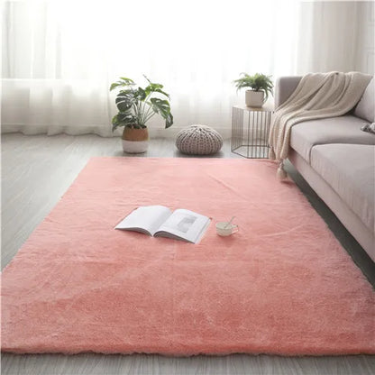 Ultra Soft Faux Rabbit Fur Sheepskin Rug