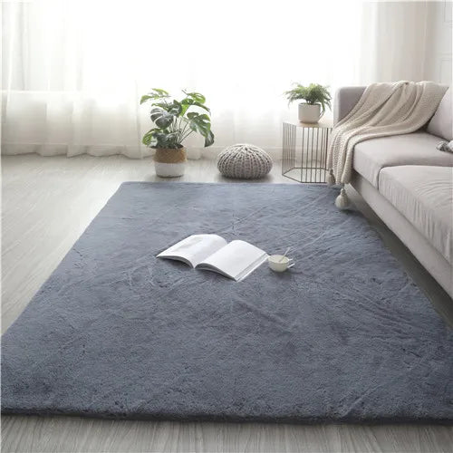 Ultra Soft Faux Rabbit Fur Sheepskin Rug