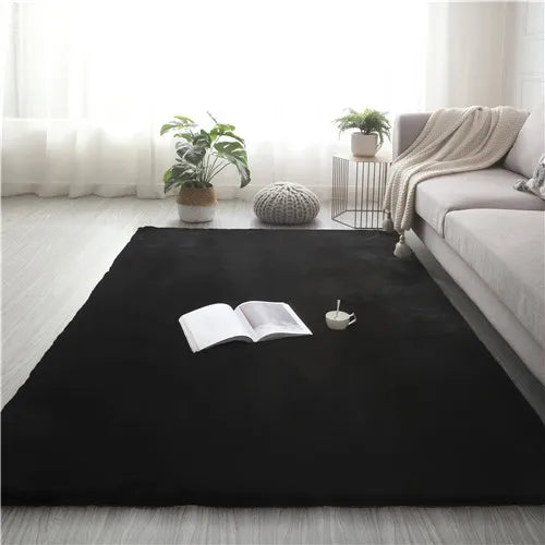 Ultra Soft Faux Rabbit Fur Sheepskin Rug