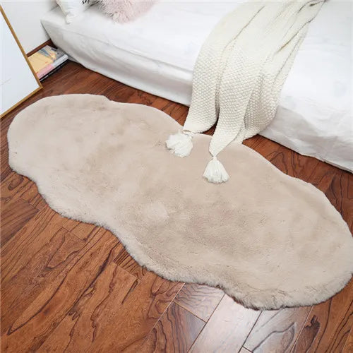 Ultra Soft Faux Rabbit Fur Fluffy Rug