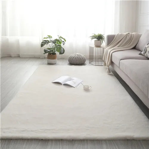 Ultra Soft Faux Rabbit Fur Sheepskin Rug