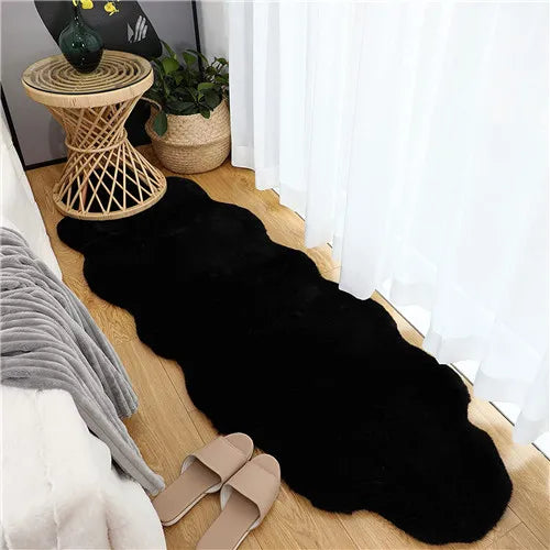 Ultra Soft Faux Rabbit Fur Fluffy Rug