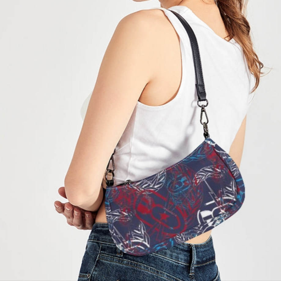 Print On Demand  - Petite Canvas Purse - "It's 5 o'clock Somewhere" (Red, White, & Blues)
