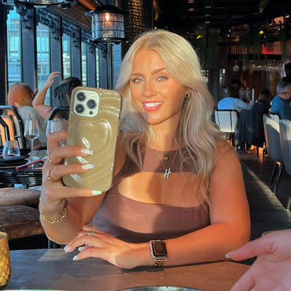 Melting Heart Phone Case - Biscuit Beige
