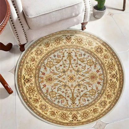 Moroccan Style Living Room Decoration Round Carpet