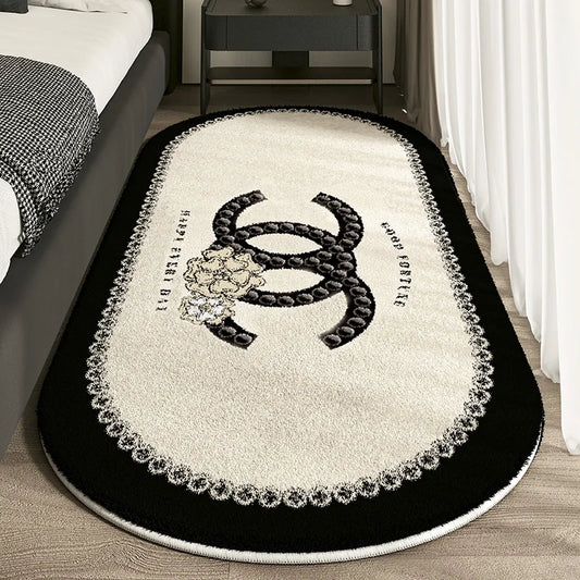 Cashmere Imitated French Small Fragrance Bed Rug