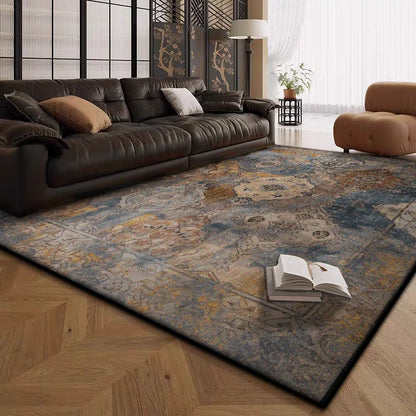 Boho Live Room Rug Antiskid Retro Decoration Home Carpet
