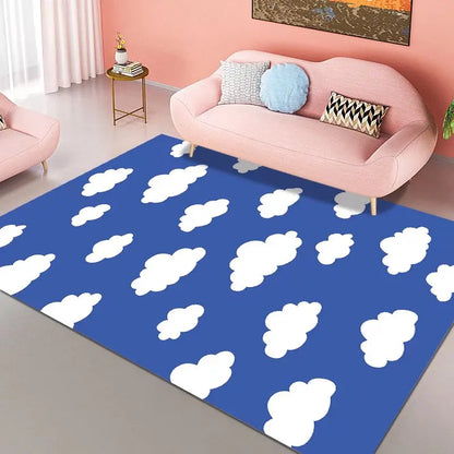 Blue Sky White Clouds Home Carpet Soft Cloud Carpets