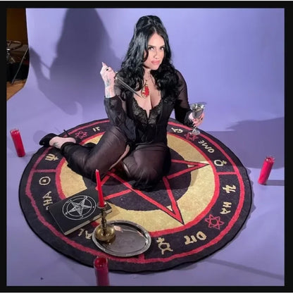 The Love Witch Patterned Round Rug