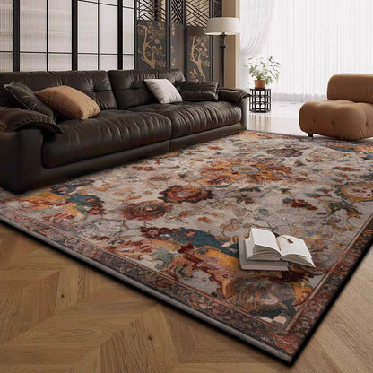 Boho Live Room Rug Antiskid Retro Decoration Home Carpet