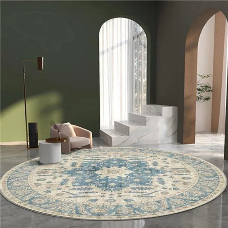 Moroccan Style Living Room Decoration Round Carpet