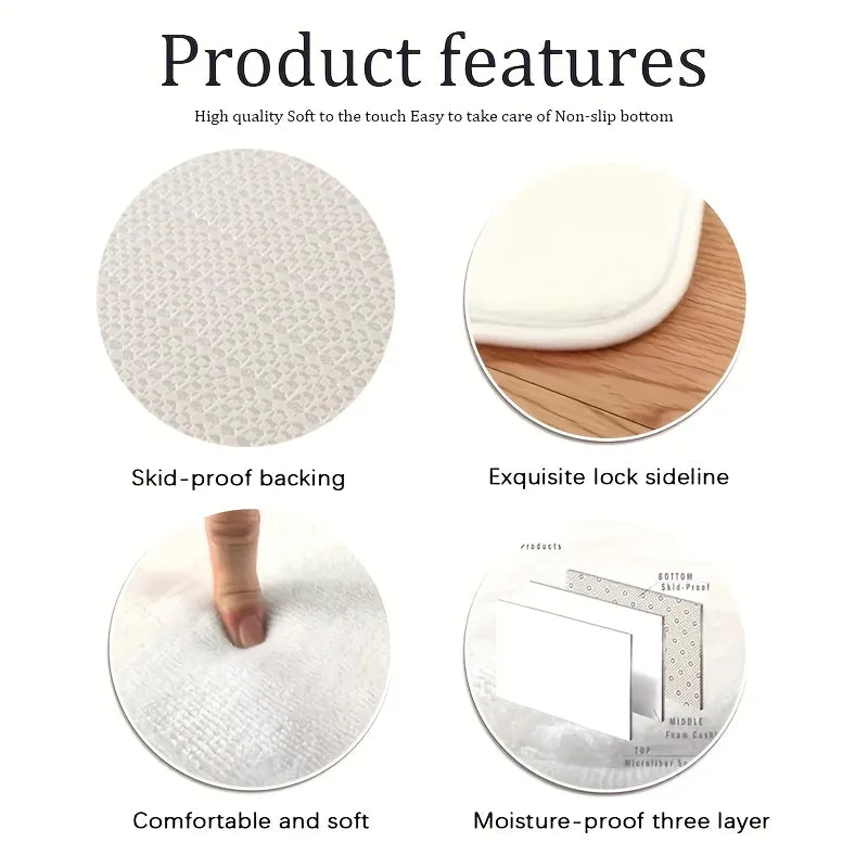 Cool Racing Carpet Non-Slip Soft Bedroom Bedside Rugs