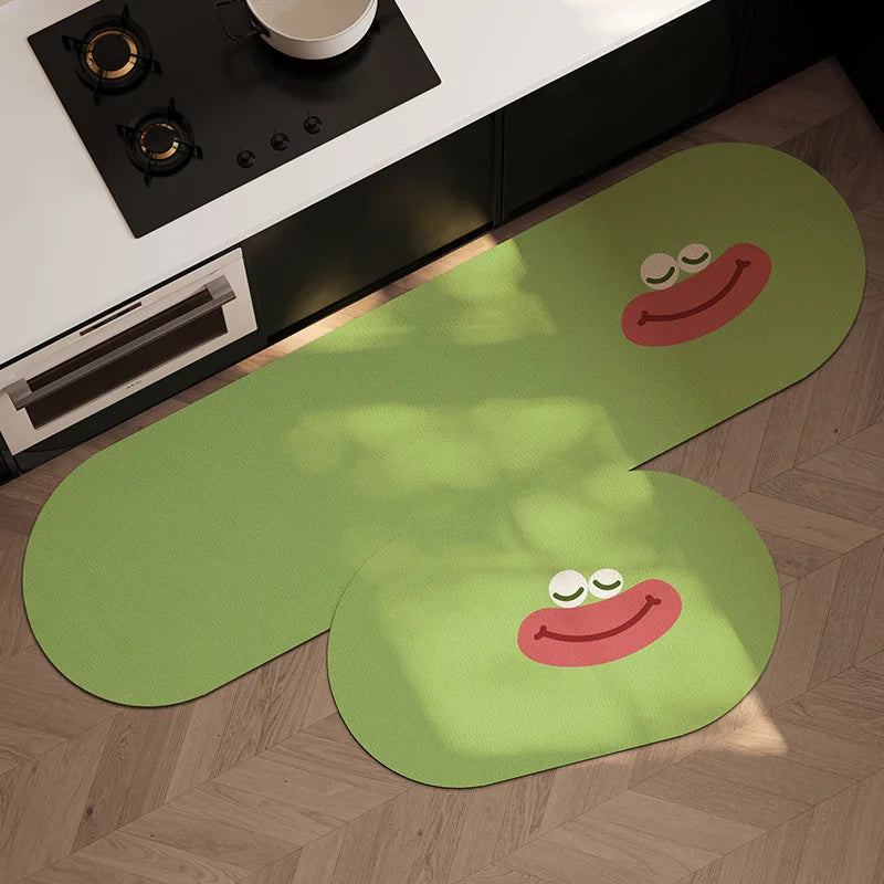 1/2PCS Cartoon Diatom Mud Mat