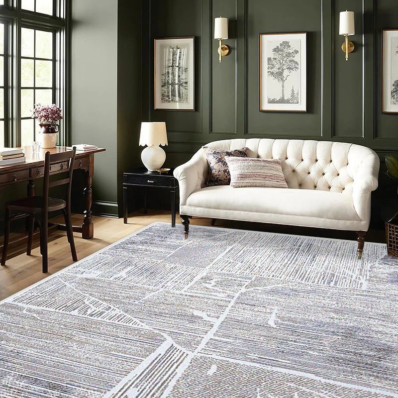 Nordic Abstract Stripe Living Room Carpet