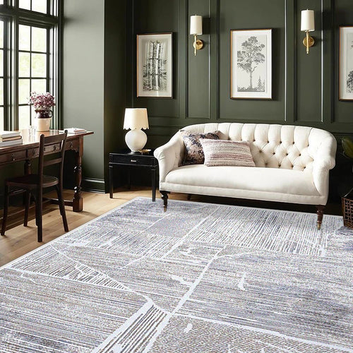 Nordic Abstract Stripe Living Room Carpet