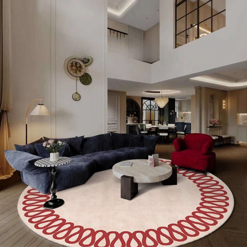 Modern Style Living Room Decoration Round Carpet