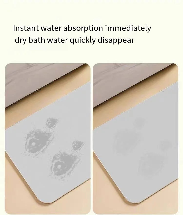 1PC Cute Cat Dialgae Mud Bathroom Mat