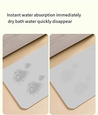 1PC Cute Cat Dialgae Mud Bathroom Mat