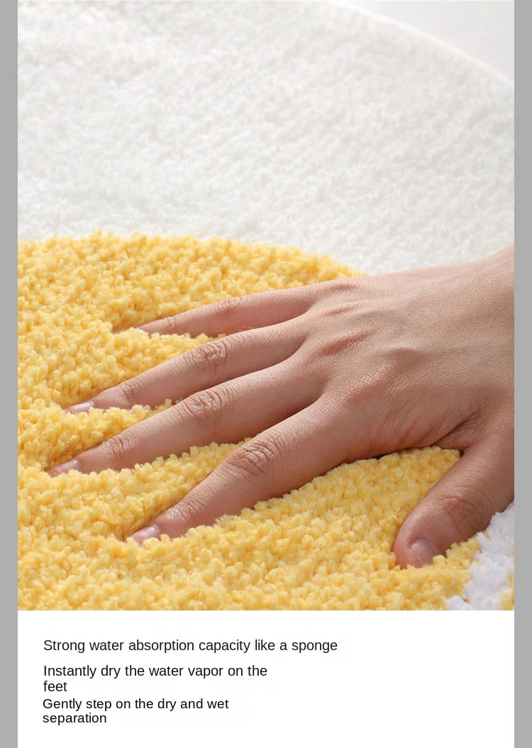 Cartoon Poached Egg Carpet