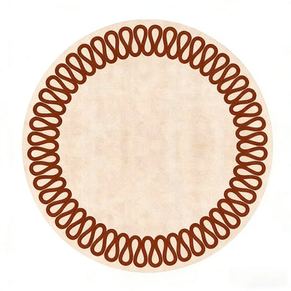 Modern Style Living Room Decoration Round Carpet