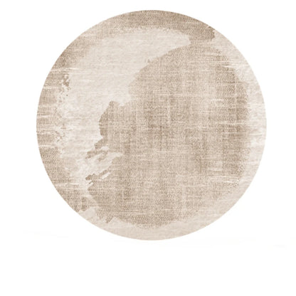 Cream Style Bedroom Decor Round Carpet