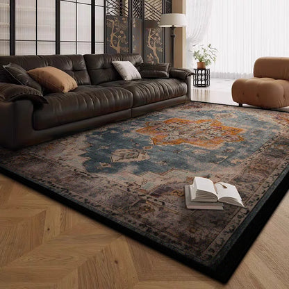 Boho Live Room Rug Antiskid Retro Decoration Home Carpet
