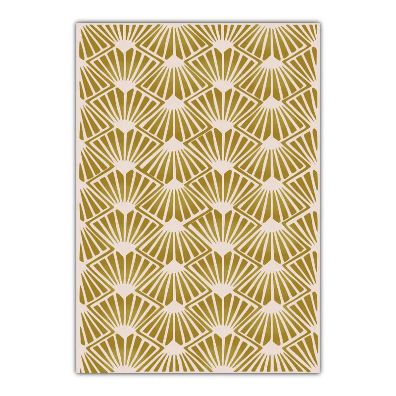 Geometric Style Carpet Imitation Cashmere Bedroom