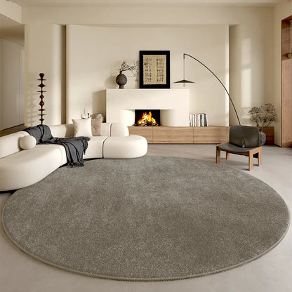 Minimalist Style Bedroom Decor Round Carpet
