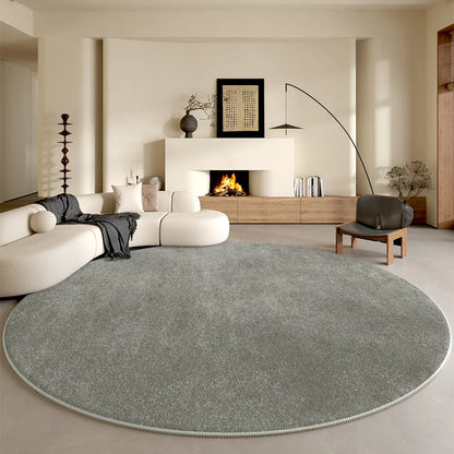 Minimalist Style Bedroom Decor Round Carpet