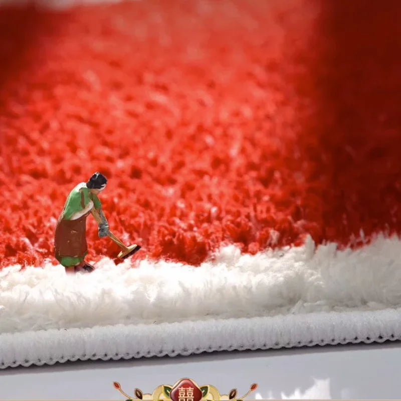 Flower Pattern Rugs For Bedroom Home Fluffy Soft Rug