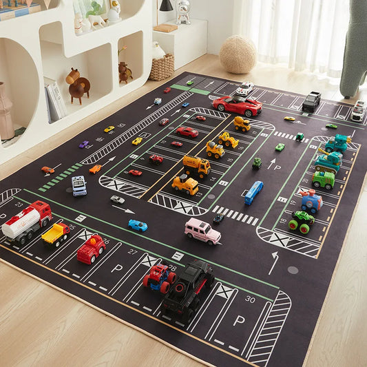 Cartoon Car Traffic Children's Carpet Playroom Baby Crawl Mat