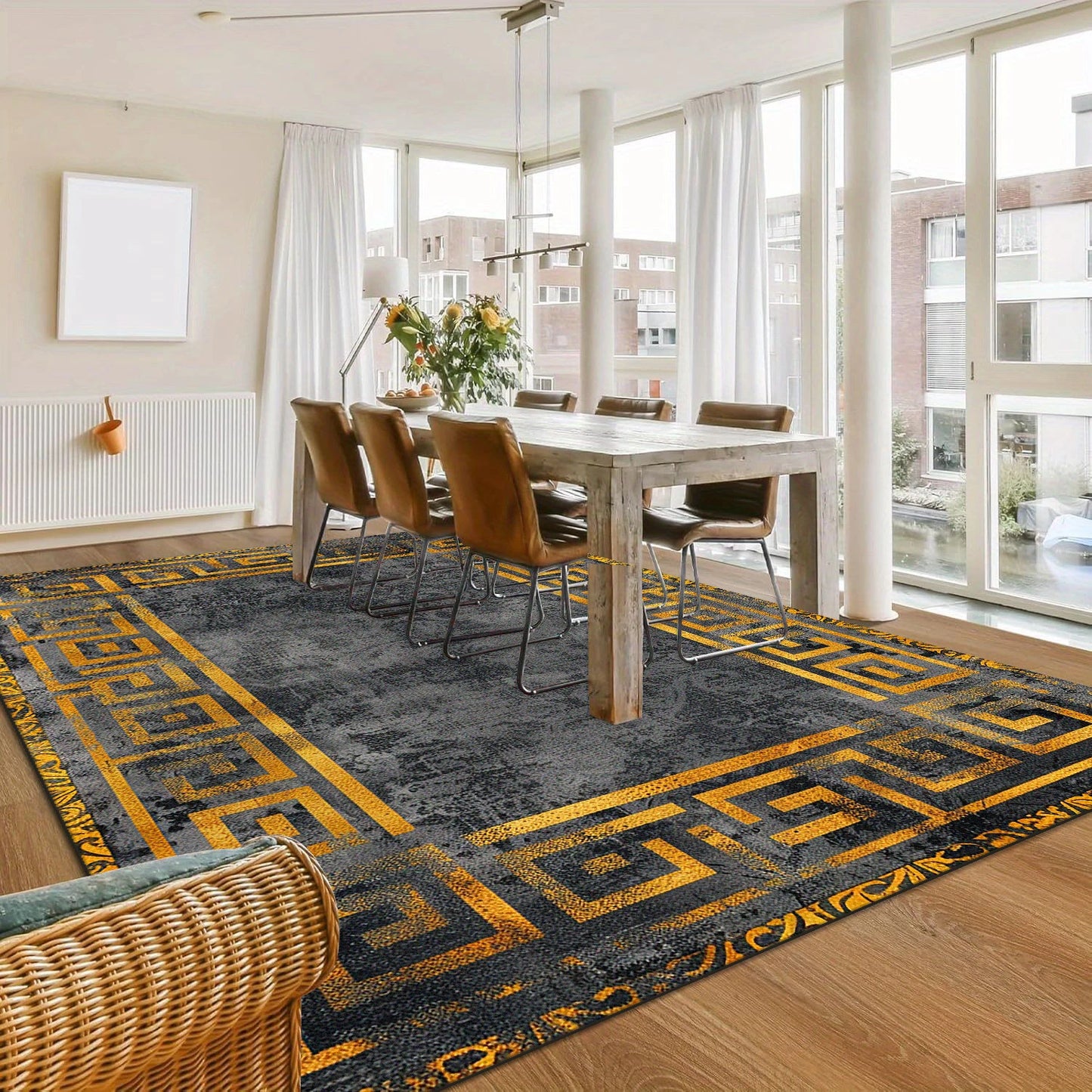 Concise Light Luxury Carpets for Living Room Fluffy Carpet