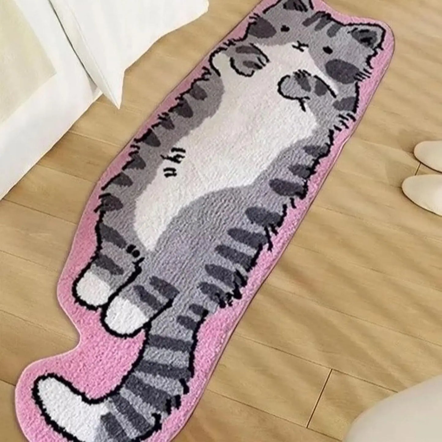 Cartoon Cat Patterned Carpet Home Decor