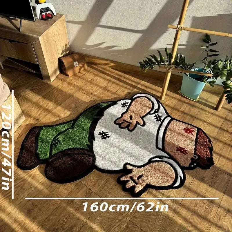 American-Style Cartoon Prone Figure Carpet