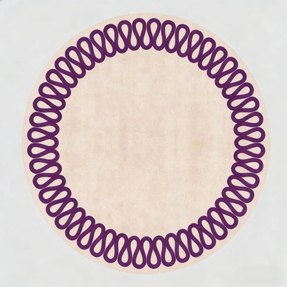 Modern Style Living Room Decoration Round Carpet