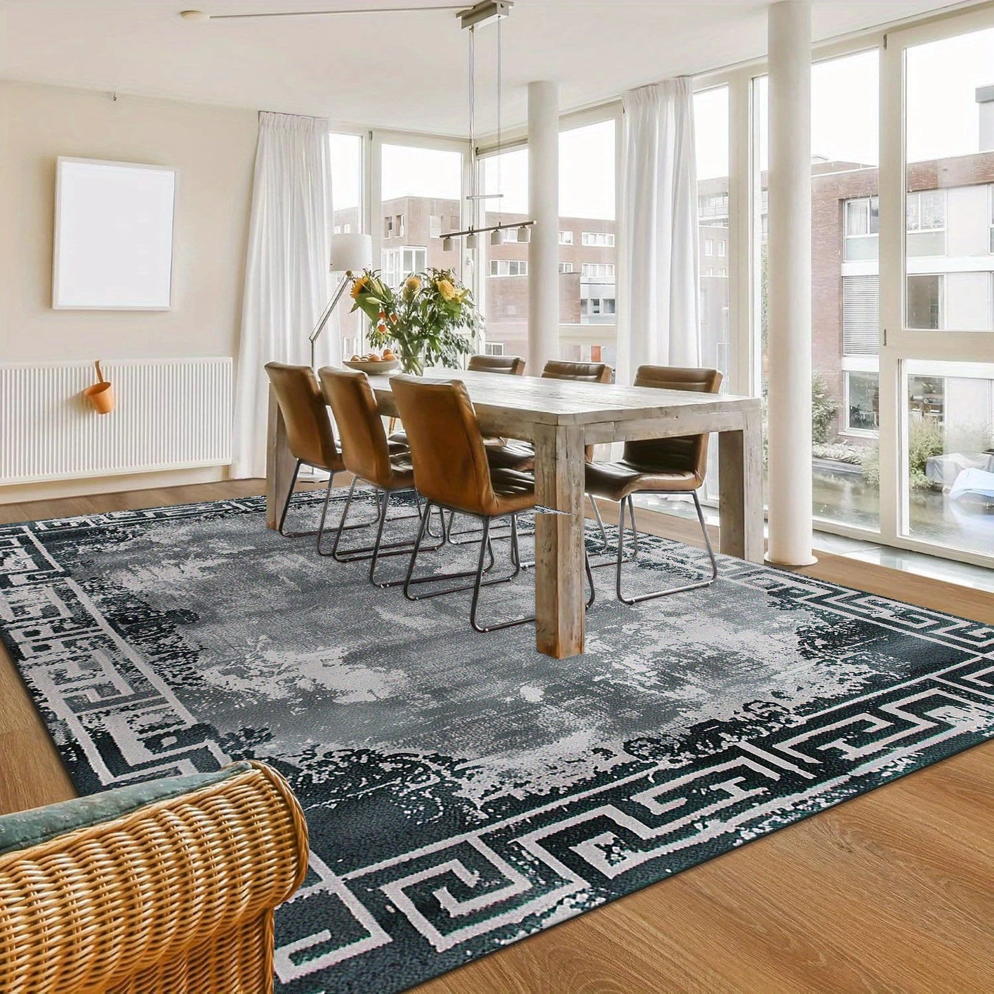 Concise Light Luxury Carpets for Living Room Fluffy Carpet