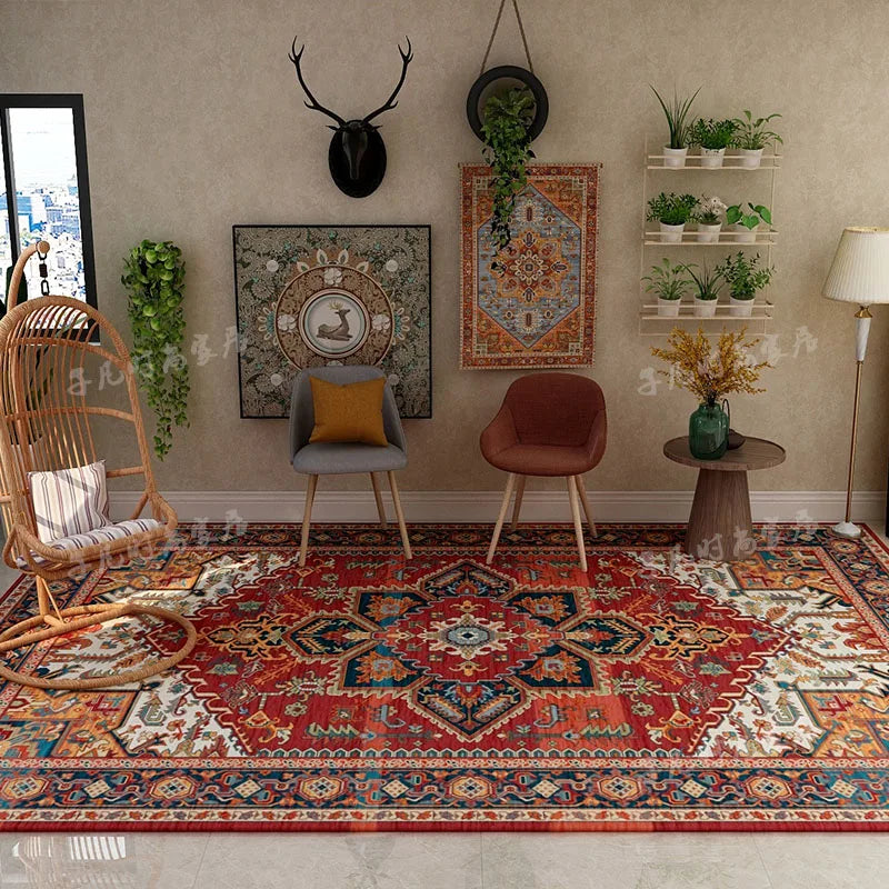 American Retro Living Room Decoration Carpet Minimalist