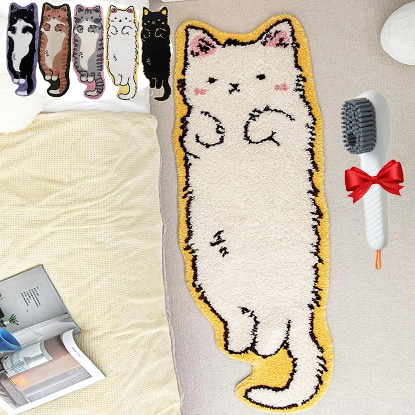 Cartoon Cat Patterned Carpet Home Decor