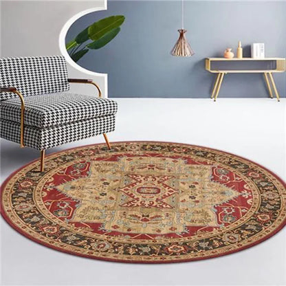 Moroccan Style Living Room Decoration Round Carpet