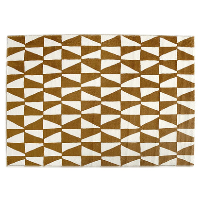Retro Checkered Carpet Living Room Large Area Plush Rugs