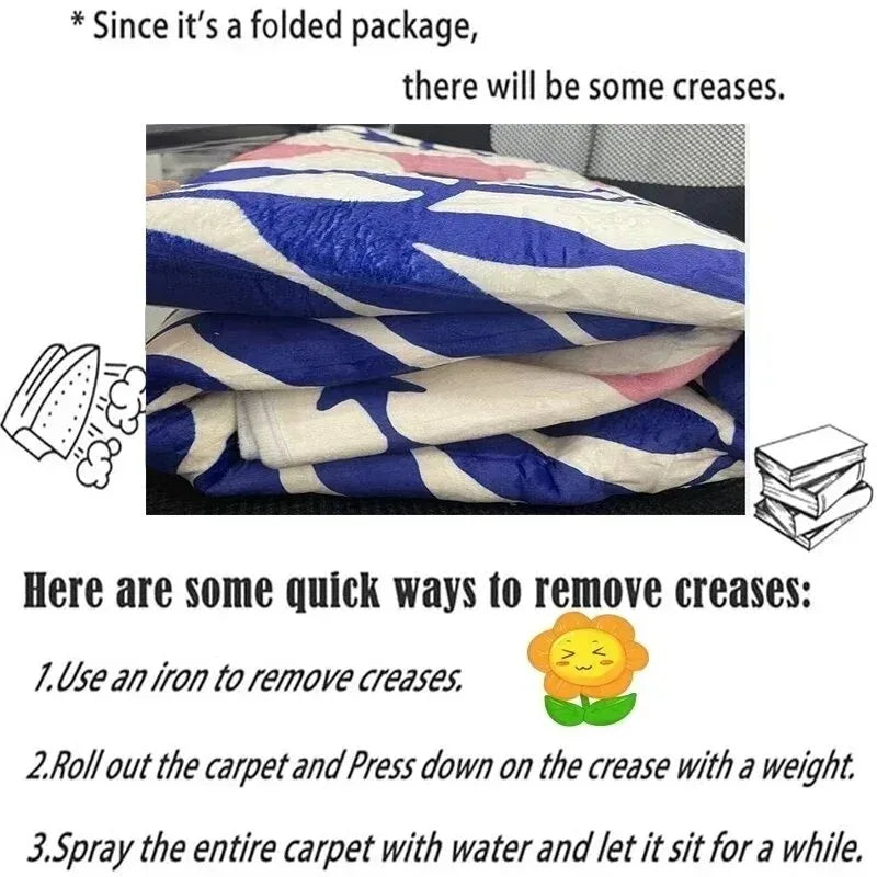 American Pastoral Style Flora Fauna Print Rugs