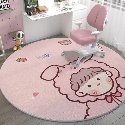 Space Man Cute Round Carpet Home Decor Large Area Rugs